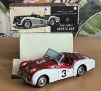 Bandai Triumph TR3 Sports Car.  Tinplate Boxed