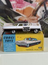 Corgi Toys 481 Chevrolet police patrol car.
