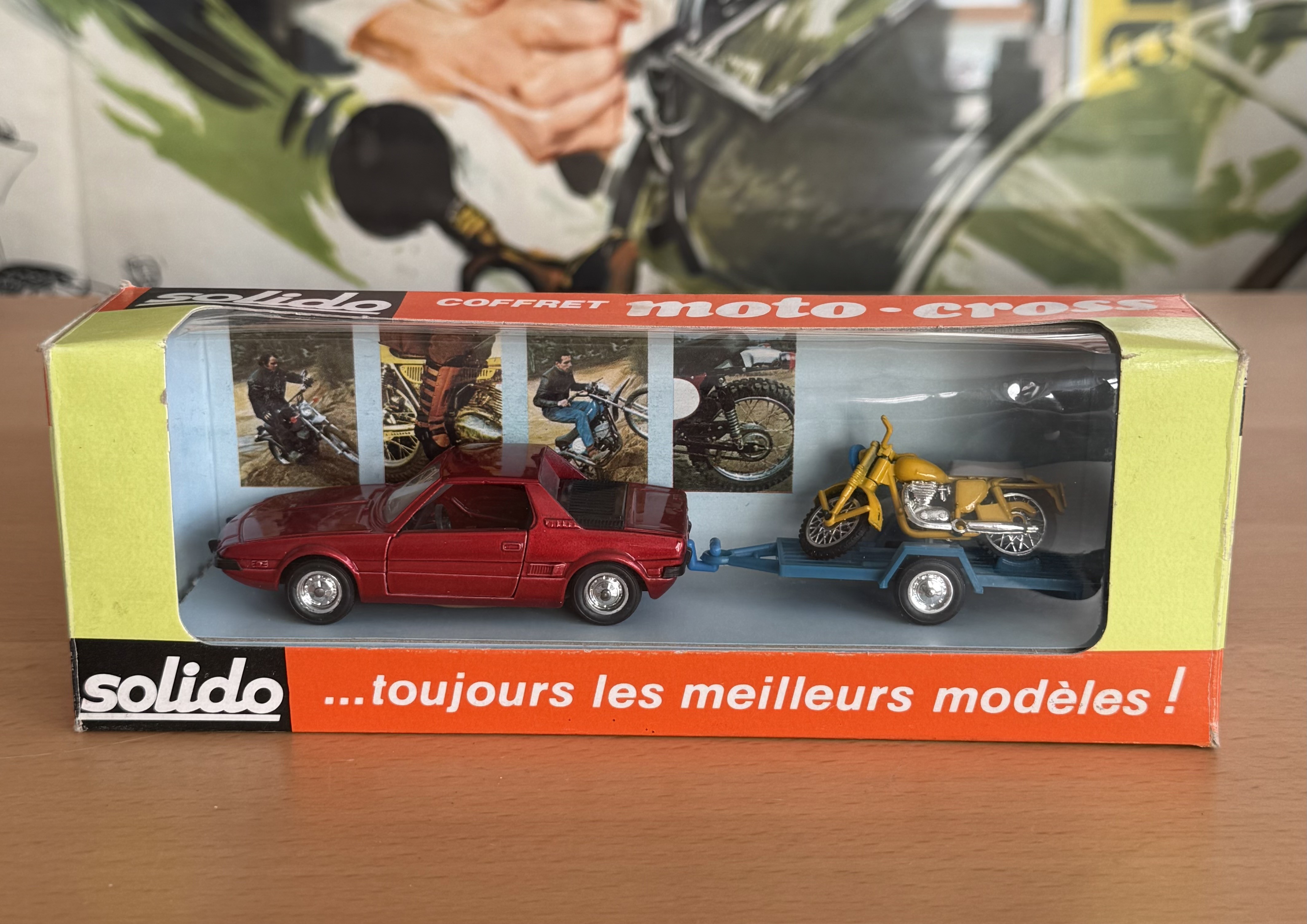 Solido 615 Fiat X19 Moto- Cross Gift Set 1970’s